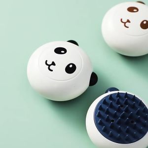 แปรงอาบน้ำสัตว์เลี้ยง ลาบแพนด้าน่ารัก แปรงอาบน้ำสุนัข แปรงอาบน้ำแมว ที่อาบน้ำสัตว์ แปรงขน