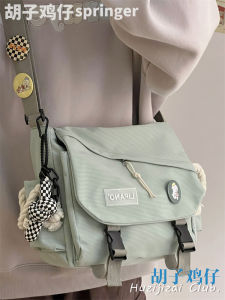 INS Japanese Style Harajuku Retro Workwear Messenger Bag Female South Korea Student Large Capacity Messenger Bag Mens Single Backpack Fashion