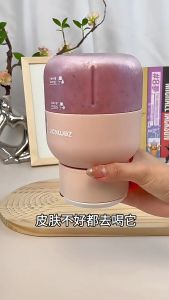 เครื่องปั่น smootie เครื่องปั่นน้ำผลไม้ พกพา หัวใบมีดสแตนเลส 10 ใบมีด Multi-function Portable Mini Juicer