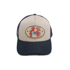 TRUCKER HAT PHANTOM - CREAM NAVY DEEPNEVE TOPI JARING