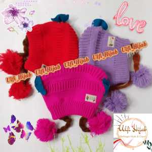 KUPLUK ANAK PEREMPUAN UMUR 0 - 3 TAHUN / KEPANG PITA LEMBUT NYAMAN / TOPI CEWEK ANAK / AKSESORIS KEKINIAN