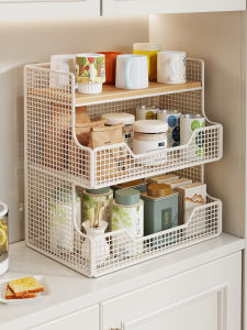 WUBUWEI | Desk Organizer Shelf for Snack Storage and Cosmetic Display