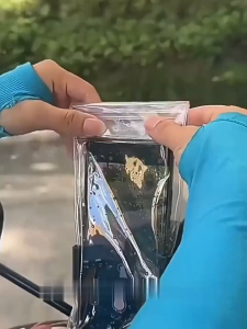 LD-C1376 Sarung HP Transparan Anti Air Universal / Sarung Handphone Tahan Air / Tas HP Motor