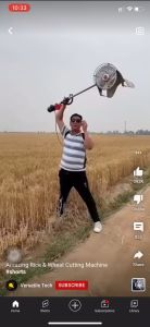 Rice Wheat Harvester Attachment Set Paddy Guard&Cutting Blade Grass Cutter Kit For GX35 TD40