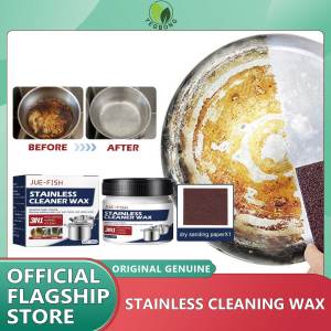 Jue-Fish Metal Polish Cream Stainless Steel Rust Remover Ceramic Watch Belt Pot Bottom Polishing Wax Antioxidant Kitchen Cleaner Paste New Metal Polish Cream Machine Polishing Wax Mirror Metal Steel Ceramic Watch Polishing Paste Rust Remover