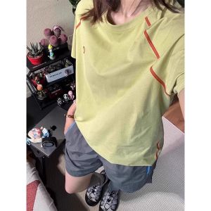 Mens Summer Thin Ice Silk Cool Feeling T-Shirt Quick Dry Outdoor Cycling Short Sleeve Casual American Sportswear round Neck