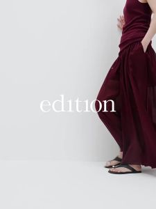 edition | Translucent Stretch Waist Drawstring Culottes
