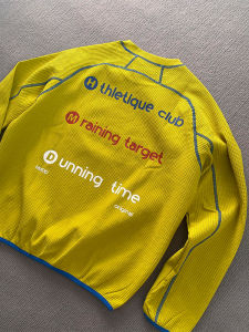 LIUBU | Yellow Waffle Weave Sport Long Sleeve T-Shirt Moisture Wicking Quick Dry