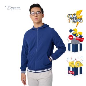 Áo khoác jacket DUGARCO nam một lớp có mũ cao cấp tính năng trượt nước 228JM22087