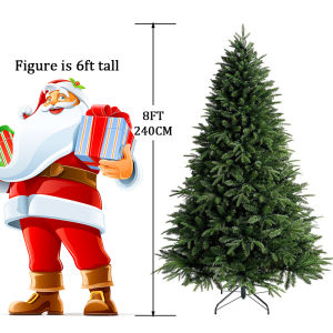 Christmas tree 4FT/5FT/6FT/7FT/8FT PE&PVC Pointed Tree Xmas Decor Artificial Green Xmas Tree