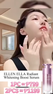ELLEN ELLA Whitening Set Niacinamide Serum For Face 30ml Tinted Sunscreen 50g SPF 50+