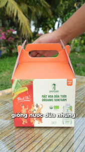 Mật hoa dừa tươi Organic Sokfarm 330ml [Combo 6 Hộp Giấy/1 thùng] Tiệt Trùng UHT Bù Khoáng Điện Giải