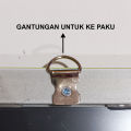 Kaca cermin Dinding gantung ukuran 65x25 cm cermin rias. 