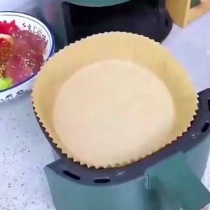 DIY HOUSE HOLD Air Fryer Disposable Baking Papers Non-Stick Round Parchment Paper Liners Kitchen Accessories Kertas Air Fryer 100pcs