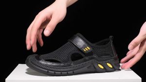 Sepatu Sandal Hiking Pria Sepatu Gunung Anti Slip Mendaki Sports Trekking Sendal Tahan Air Outdoor Adventure Keren 424