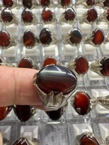 Cincin Batu akik yeman ring alpaka super ready stock.