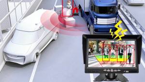 Wireless Backup Camera Infrared Night Vision Rear 7 Inch  Monitor AHD1080P BSD for Truck Bus RV Camper Trailer Excavator Lorry