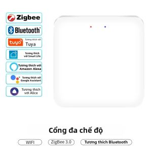 Cổng Kết Nối Đa Chế Độ Thông Minh Tuya - Hỗ Trợ ZigBee WiFi Bluetooth Điều Khiển Bằng Giọng Nói Tương Thích Với Alexa & Google Home