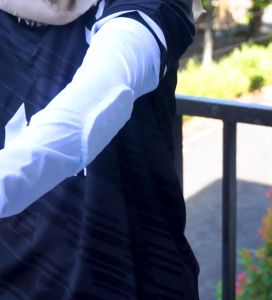 Arm Sleeve Pad Pelindung Lengan Untuk Basket Futsal Bersepeda