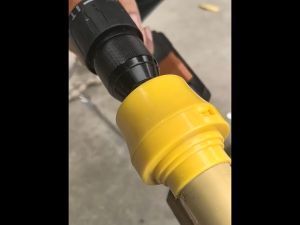 PVC Thread Maker Tool for Electric Drillwith 3 Dies 1/2" 3/4" and 1"Plastic Pipe Tap Die SetPipe Thread Maker Tool