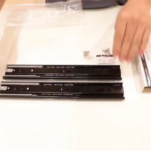 HWJIN Soft Close Full Extension Track (Various Sizes) - Cold Rolled Steel Drawer Slides