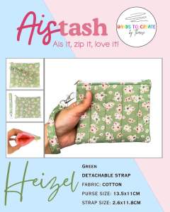 Handmade Quilted Coin Purse with Detachable Strap