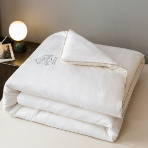 Thick Pure Cotton Tencel Protein Filled Air Conditioned Wedding Quilt Pink Soybean Winter Comforter All Seasons Durable Bedding