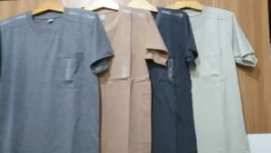 [NEW] Áo Thun Nam Cổ Tròn Trung Niên Chất Cotton Loại Trơn Thiêu Viền From Rộng Tay Lỡ Size Từ 45 - 75kg