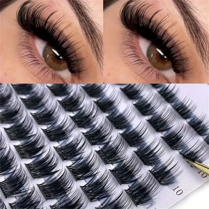 168 Clusters Eyelashes 0.07mm D Curl 9-16mm Mixed Natural Eyelash Extension DD Curl Personal Eyelash Cluster Makeup Tool