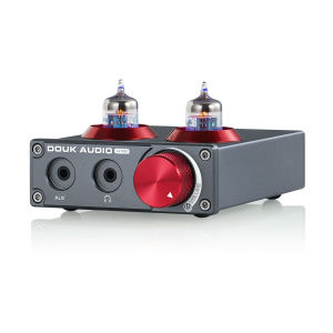 Douk Audio T4 PRO 5654 Vacuum Tube Phono Preamp Home Stereo Audio Pre-Amplifier Headphone Amp