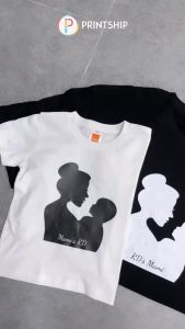 Mommy & Baby T-shirt Mothers Day Mama Mom Wife Best Mommy Ever Gift Birthday Custom Name/Text