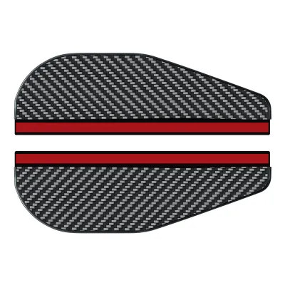2Pcs Car Rearview Mirror Rain Cover Carbon Fiber Side Mirror Protector Waterproof Shield Rain Eyebrow Universal Auto Accessories