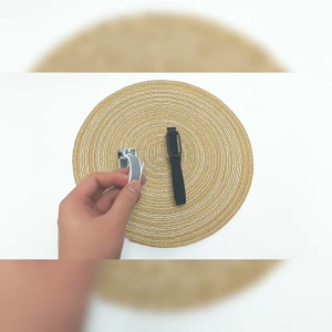 Compatible with PLAUD NotePin/NotePin S Recording Device PC Material Case with Hook and Loop Nylon Strap