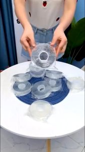 Băng Dính 2 Mặt Băng Keo Nano Trong Suốt Dán Tường Silicon Không Thấm Nước Dính Mọi Bề Mặt Tái Sử Dụng