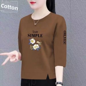 HUAXUNRAN | Áo Thun Cotton Kích Cỡ Lớn Mùa Hè