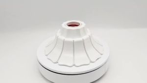1 or 2 Pcs Pendant Lamp Holder Petal Shape E26 E27 Base Minimalist Fixed Socket in Black and White Color Option