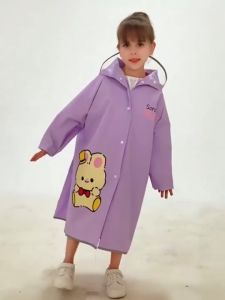 【VIDKHSY Store】Kids Waterproof Raincoat with Backpack - Extendable Full Body Poncho w/ Night Reflective Strip | Cartoon Unicorn Design for Boys & Girls