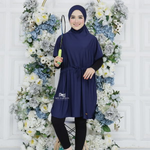 MUDAHHIJAB Hijab Sport Rompi Serut Tunik Vest Olahraga Wanita Muslimah Terbaru (SPORTY SERUT)