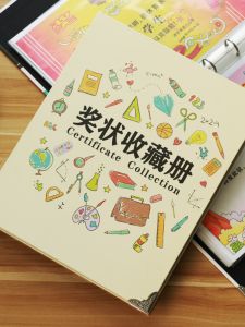 A4 Size Baby Album Kindergarten Growth Page Certificate Collection Book Childrens Creative Gift Simple Country Style Paper Album