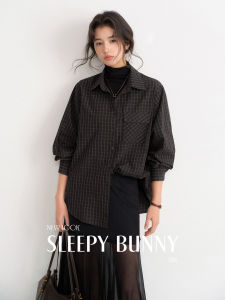 Retro Plaid Long Sleeve Shirt Spring Casual Wear