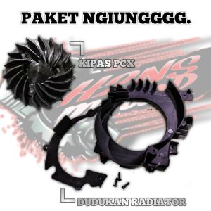 PAKET NGIUNG DUDUKAN RADIATOR + KIPAS PCX 150 OLD NEW LED VARIO 125-150 LED