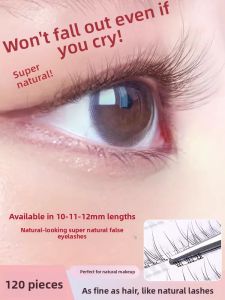 Natural Looking Short Baby Bend Fish Tail False Eyelashes No Glue Easy to Use Waterproof Sweatproof Artificial Fiber Lashes