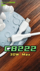 BAVIN CB222 2 in 1 60W PD QC 3.0 Fast Charging Data Cable 1M PVC Cord Flexible For Micro / iPh / Type-C Devices
