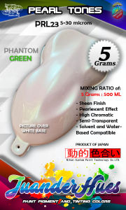 5Grams Phantom Green Pearl Effect Mica Pigment Powder for Paint Powdercoat Binder PRL23