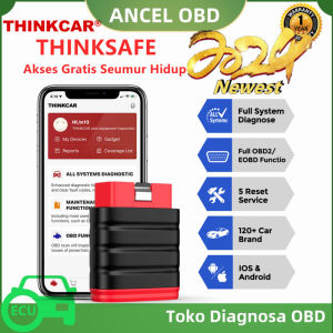 THINKCAR Thinksafe Bluetooth OBD2 Scanner Mobil Lengkap Sistem Alat Diagnostik Mobil Dengan ABS Oil EPB TPMS SAS 5 Reset ECU Scanner Bersihkan Kode Kesalahan Periksa Pembaca Kode Mesin & Alat Pindai Untuk Semua Mobil Universal