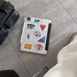 🔥ส่งจากไทย🔥Spider-Man การ์ตูน เคส for iPad air7 2025 11 pro 2024 11 air6 10.2 Gen11 10 9 8 2022 เคสไอแพด Air5 10.9 Case พร้อมถาดใส่ปากกา