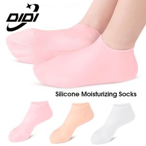 DIDI 1Pair Foot Care Socks Silicone Moisturizing Gel Socks Anti Cracking Protect