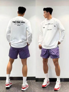 Áo Thun Nam Tay Dài in Chữ Phong Cách Mỹ Cổ Tròn Thường Ngày Mùa Thu Phong Cách Đường Phố Giản Dị Cổ Điển Thời Trang Mặc Trong