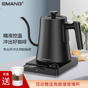 Smang Electric Kettle for Tea Brewing And Coffee Making Long Spout Home Use Small Size Stainless Steel Water Boiling Pot