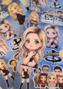 Buffy chibi sticker sheet
